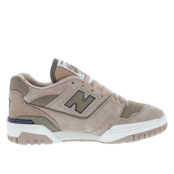 New Balance 550 WMNS Sneakers, Mushroom/Flat Taupe/Sea Salt, Size 7.5